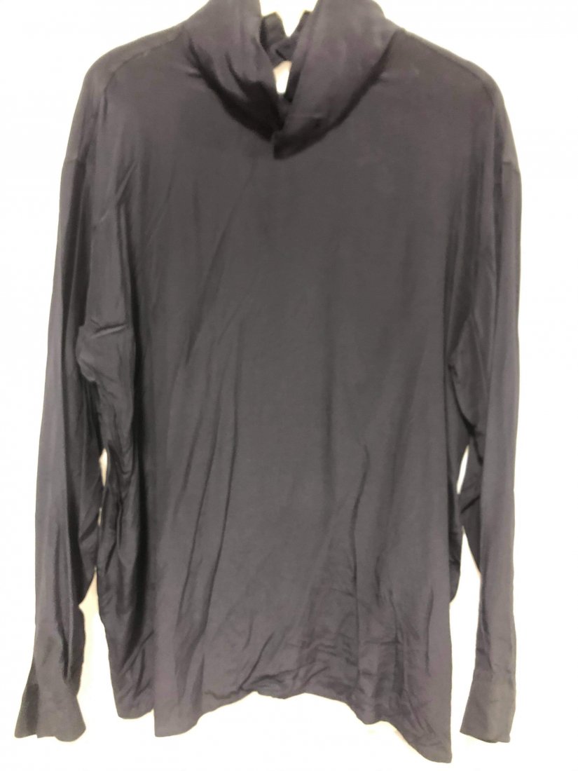 Giorgio Armani black blouse size 48 long sleeve: Giorgio Armani black blouse size 48 long sleeve