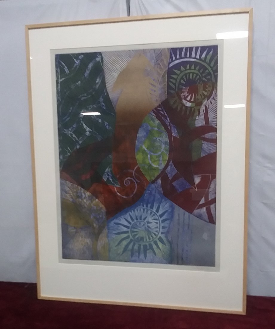 Collograph & Wood Cut "Riddle of the Fish II JANSHESKI (1 of 5)