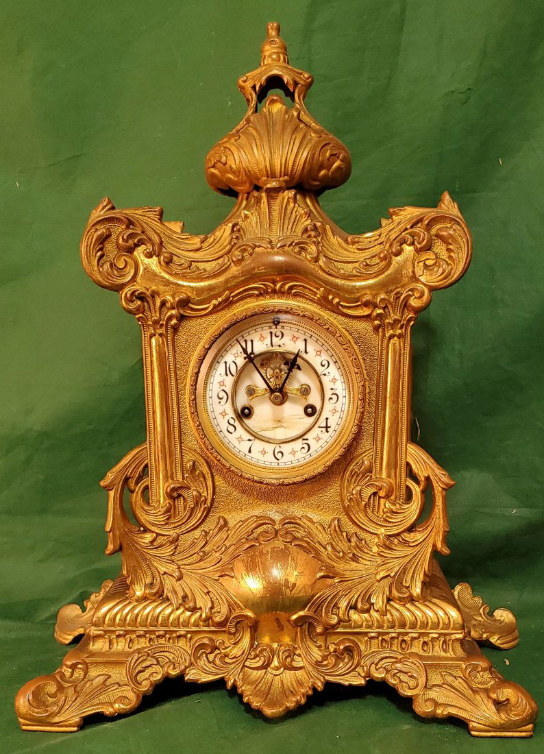 Waterbury clock company mantle clock (1 of 5)