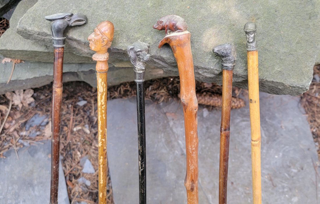 Lot of 6 Canes with various toppers (1 of 6)