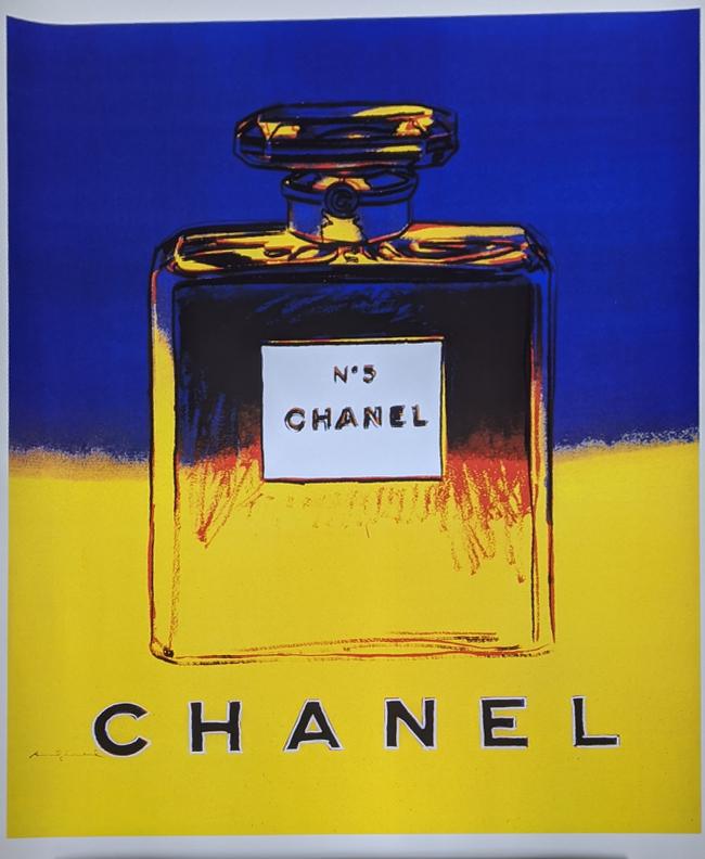 After Warhol, Chanel no.5, lithographic poster, 62cm x: After Warhol, Chanel no.5, lithographic poster, 62cm x 46cm