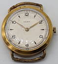 A Rolex gents wristwatch, 18ct gold plated, 1940s, possibly a WWI military trench watch, 15 jewel