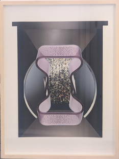 Nicole Wermers (b.1971), Untitled, 2005: Nicole Wermers (b.1971), Untitled (Hourglass), 2005, Collaged Magazines, H.30.5cm W.26.5cm. Provenance: Van Abbe Museum, Eindhoven, The Netherlands