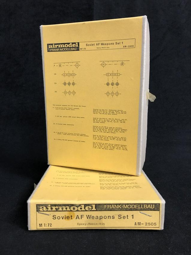 AIRMODEL SOVIET AF WEAPONS SET 1 LOT (1:72 SCALE): AIRMODEL SOVIET AF WEAPONS SET 1 LOT (1:72 SCALE)