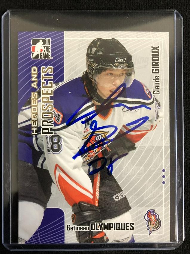 CLAUDE GIROUX SIGNED ITG HEROES & PROSPECTS HOCKEY CARD (1 of 1)
