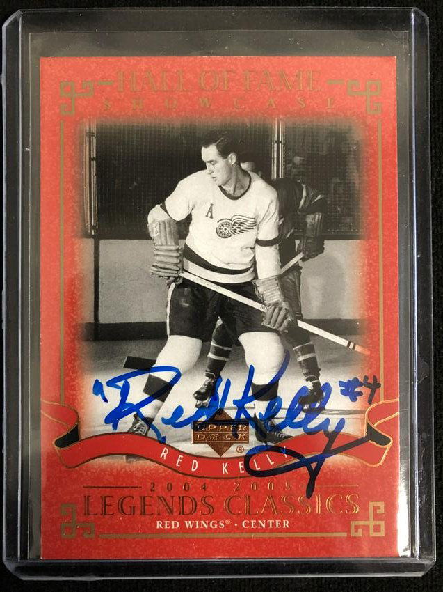 RED KELLY SIGNED UPPER DECK LEGENDS CLASSICS HOCKEY (1 of 1)