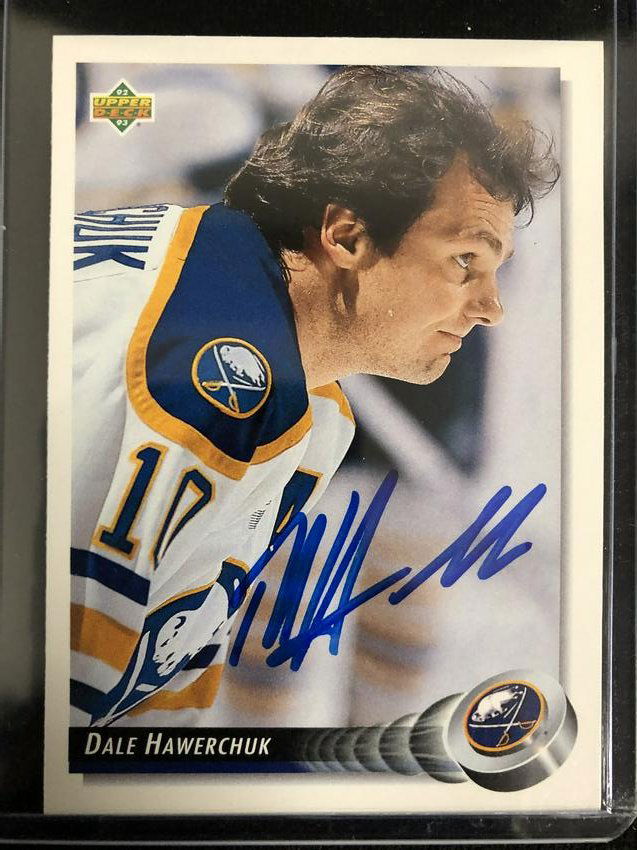 DALE HAWERCHUK SIGNED 1992-93 UPPER DECK HOCKEY CARD (1 of 1)