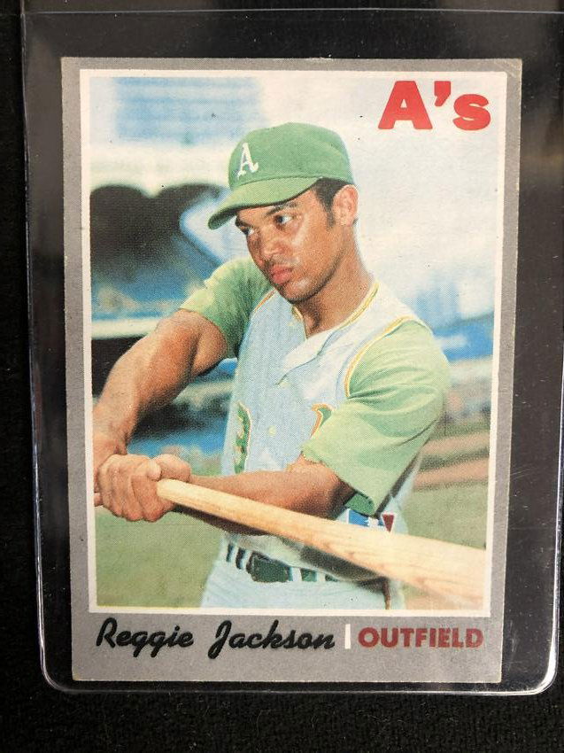 1970 Topps Baseball Card #140 Reggie Jackson (1 of 2)