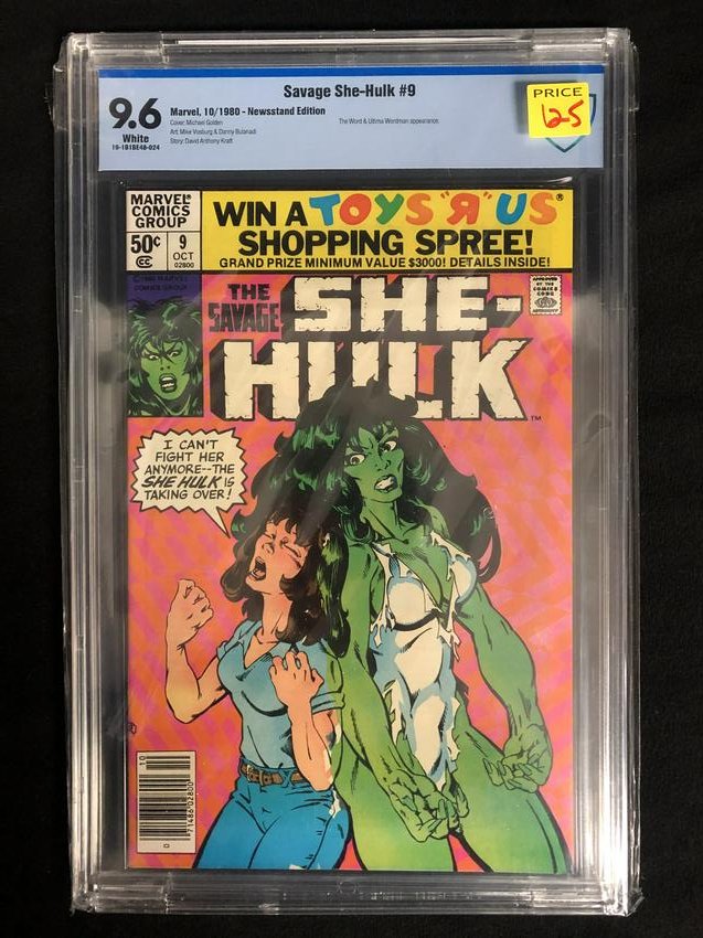 SAVAGE SHE-HULK #9 (MARVEL COMICS) 1980 *9.6 GRADED* (1 of 1)