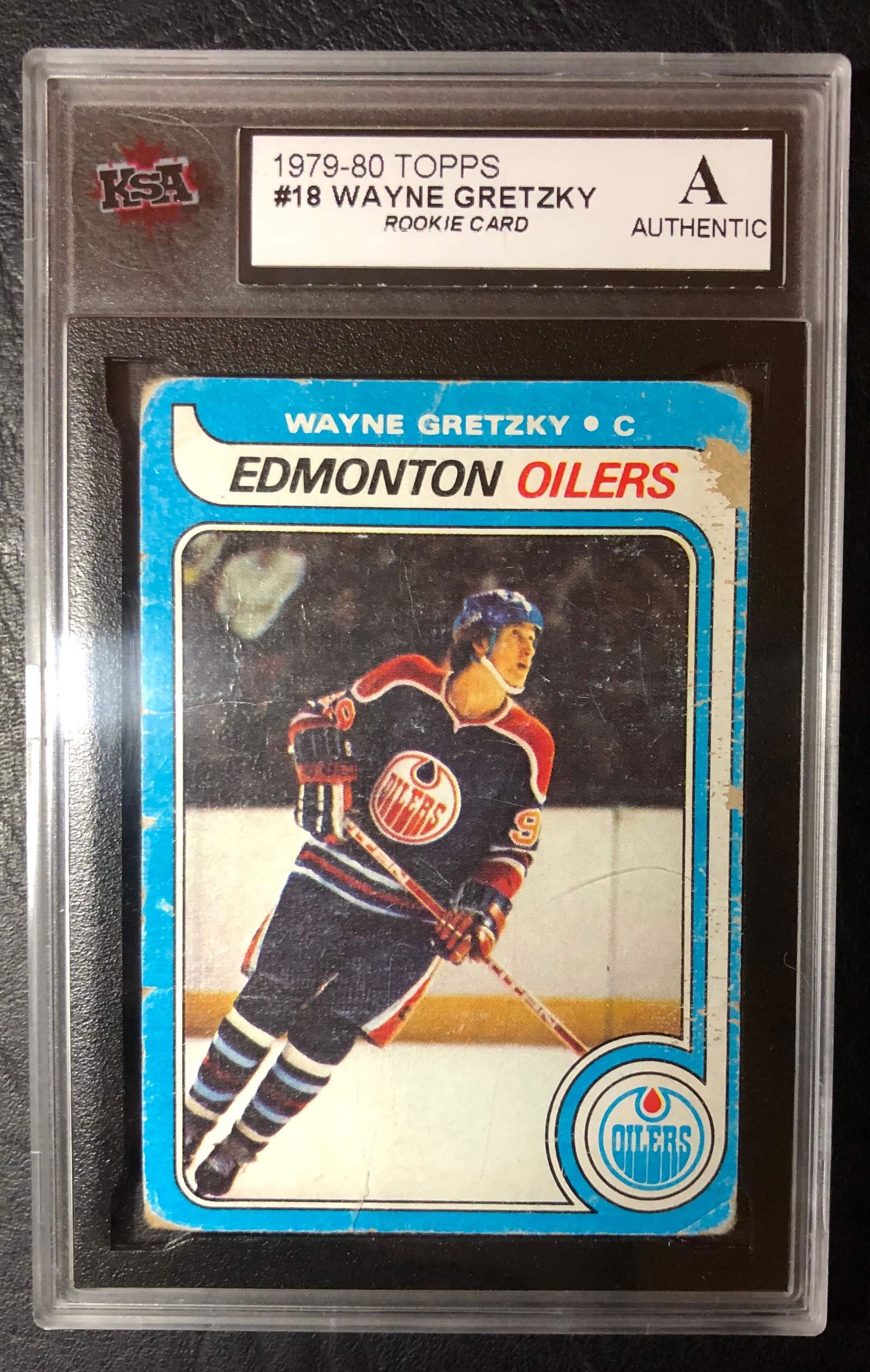 1979-80 TOPPS #18 WAYNE GRETZKY ROOKIE CARD (AUTHENTIC) (1 of 2)