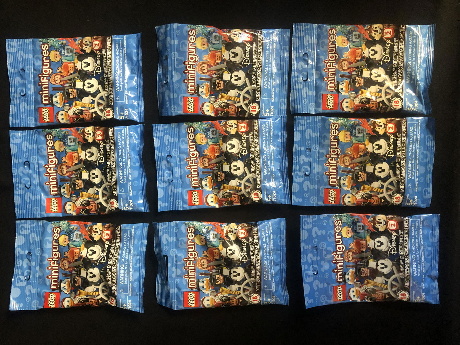 LEGO DISNEY SERIES 2 MINIFIGURES LOT (1 MINIFIGURE PE: LEGO DISNEY SERIES 2 MINIFIGURES LOT (1 MINIFIGURE PER PACKAGE)