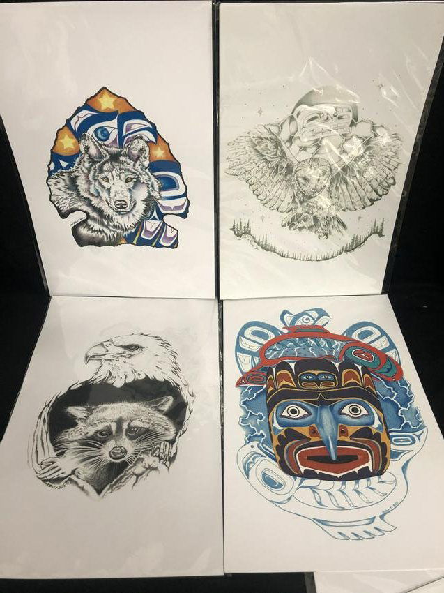 NATIVE ART PRINT (HUBERT BILLY): NATIVE ART PRINT (HUBERT BILLY)