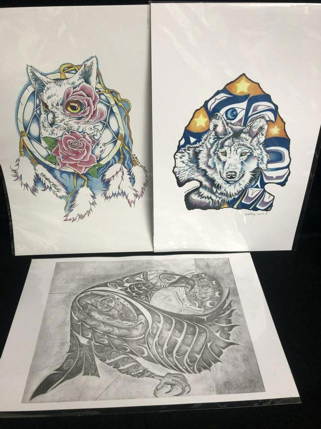 NATIVE ART PRINT (HUBERT BILLY): NATIVE ART PRINT (HUBERT BILLY)