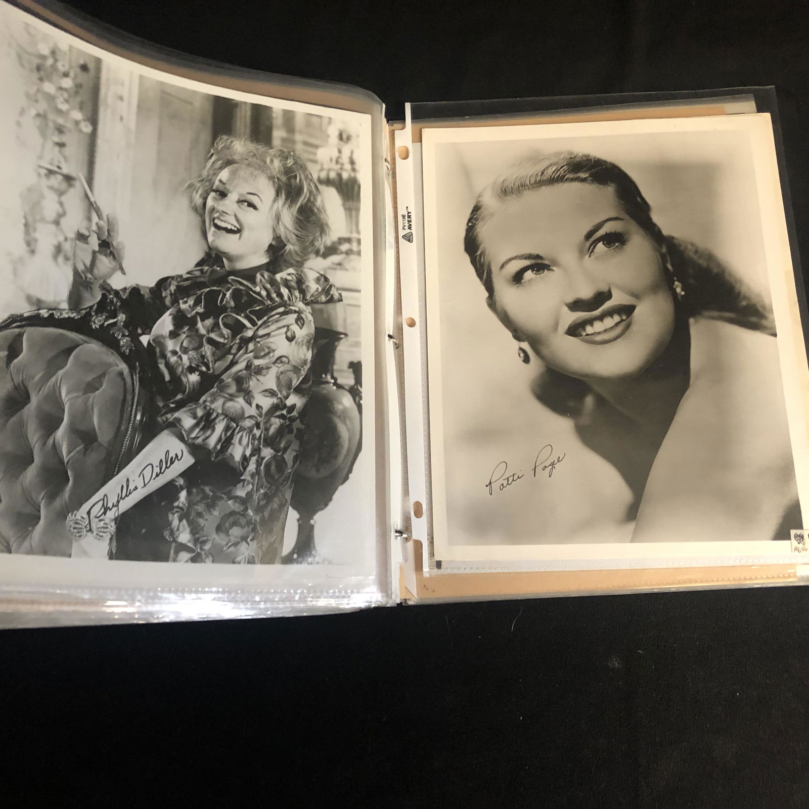 BINDER OF CELEBRITY PHOTOS ( SOME SIGNED) (1 of 1)