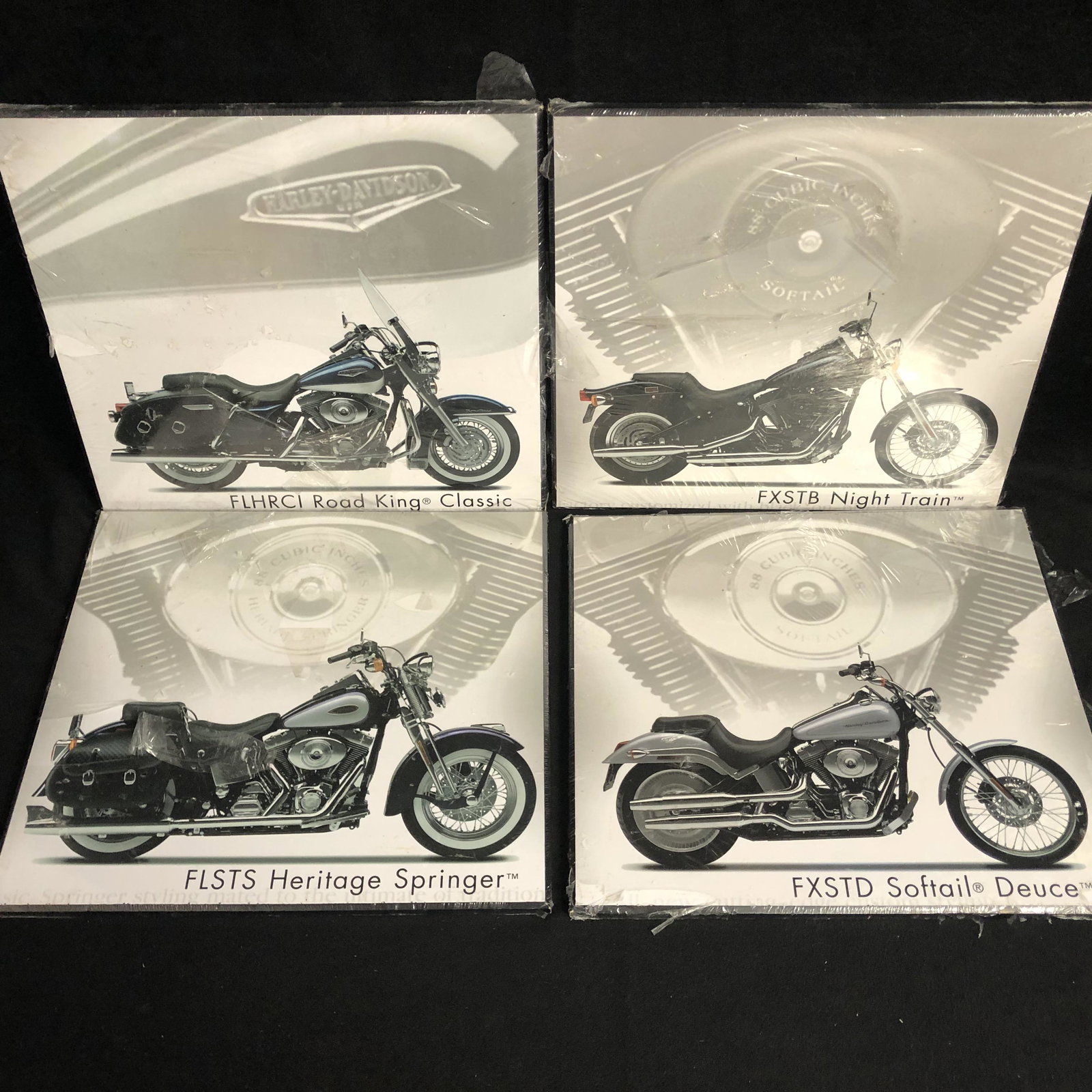 COLLECTIBLE HARLEY DAVIDSON 8X10 WALL PLAQUES LOT: COLLECTIBLE HARLEY DAVIDSON 8X10 WALL PLAQUES LOT