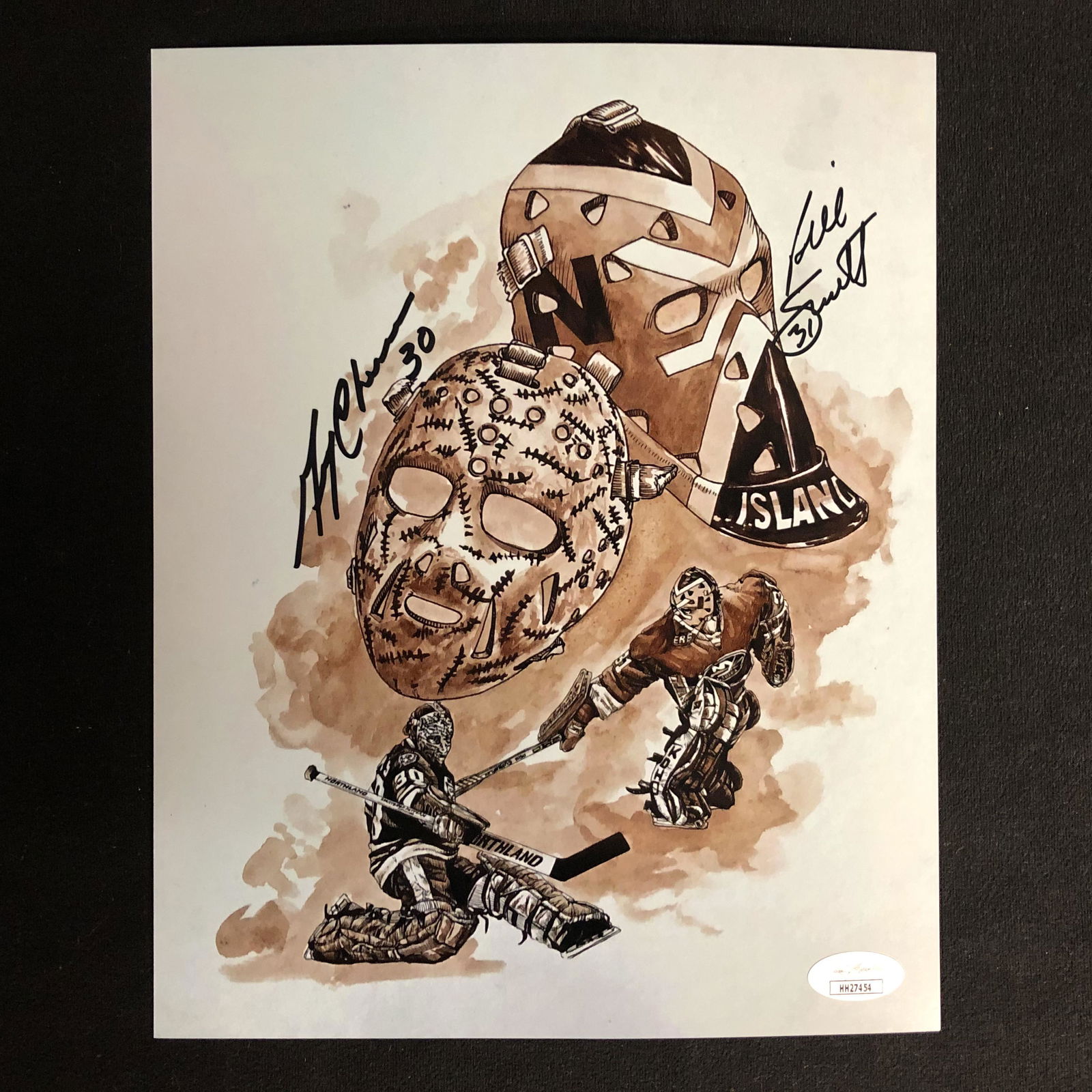 GERRY CHEEVERS & BILLY SMITH SIGNED 8X10 PRINT (JSA (1 of 1)