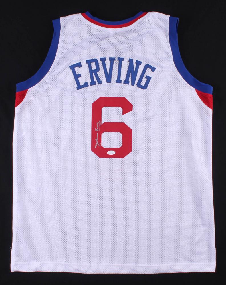 Julius "Dr. J" Erving Signed Jersey (JSA COA) (1 of 2)