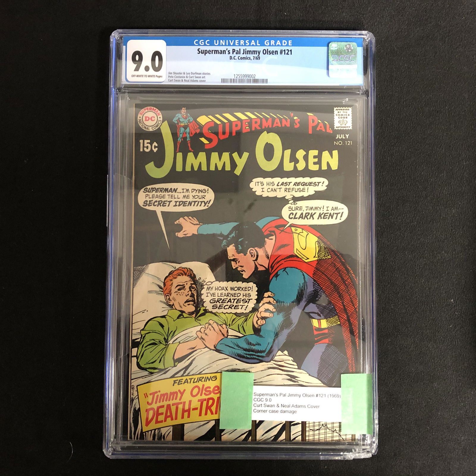 JIMMY OLSEN #121 (DC COMICS) 1969 *GRADED 9.0* (1 of 1)