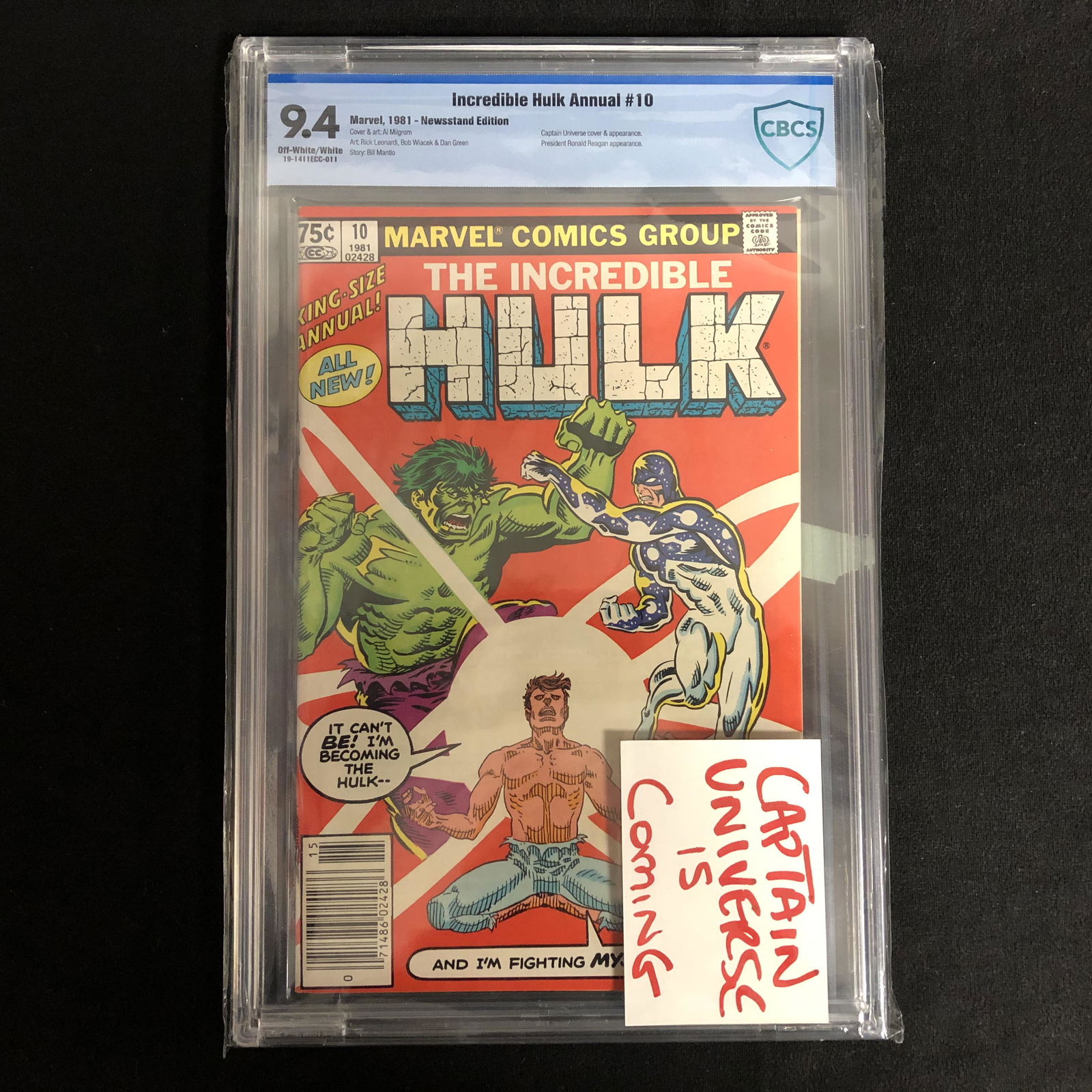 INCREDIBLE HULK ANNUAL #10 (MARVEL COMICS) 1981 *GRADED (1 of 1)