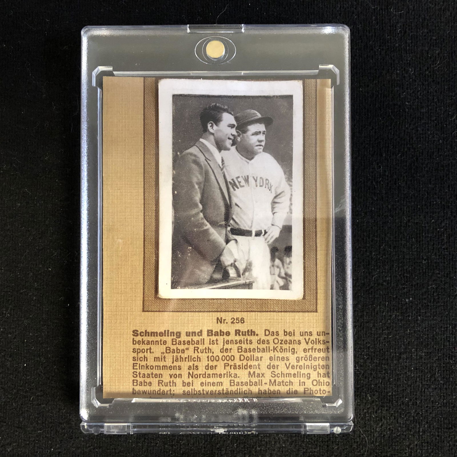 1932 Bulgaria Sport #256 Babe Ruth / Max Schmeling: 1932 Bulgaria Sport #256 Babe Ruth / Max Schmeling
