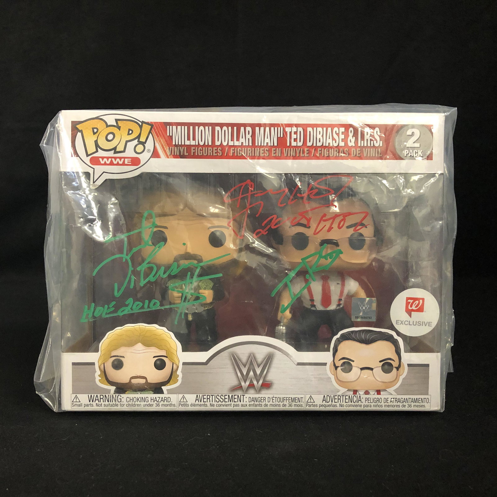 POP! FUNKO WWE 2 PACK MULTI SIGNED VINYL FIGURES (TED: POP! FUNKO WWE 2 PACK MULTI SIGNED VINYL FIGURES (TED DIBIASE, I.R.S)