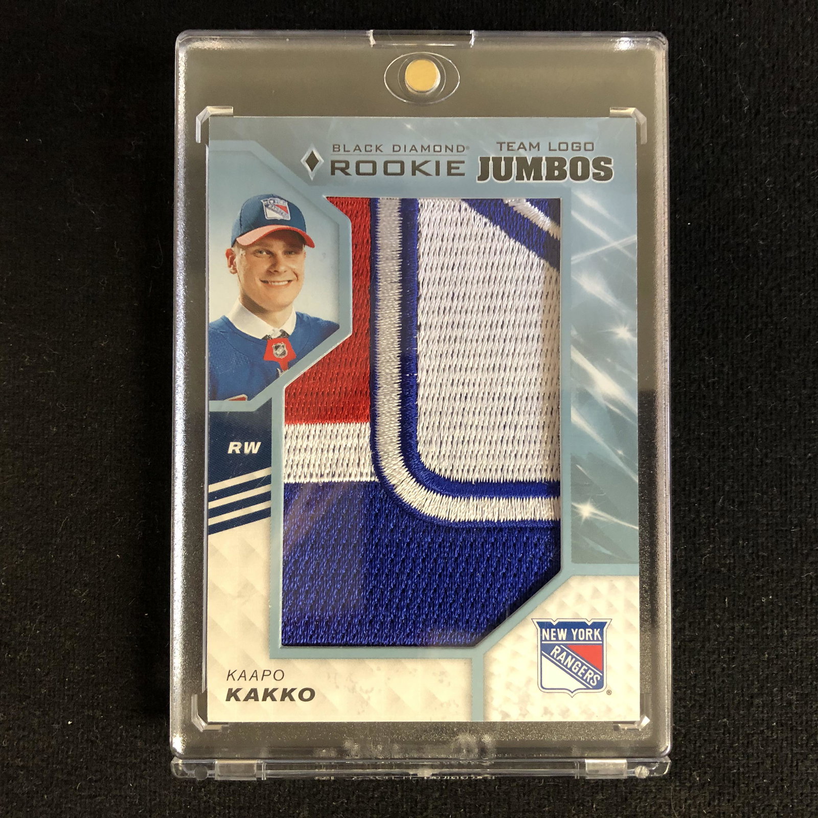 2019-20 Black Diamond Kaapo Kakko Rookie Team Logo: 2019-20 Black Diamond Kaapo Kakko Rookie Team Logo Jumbos