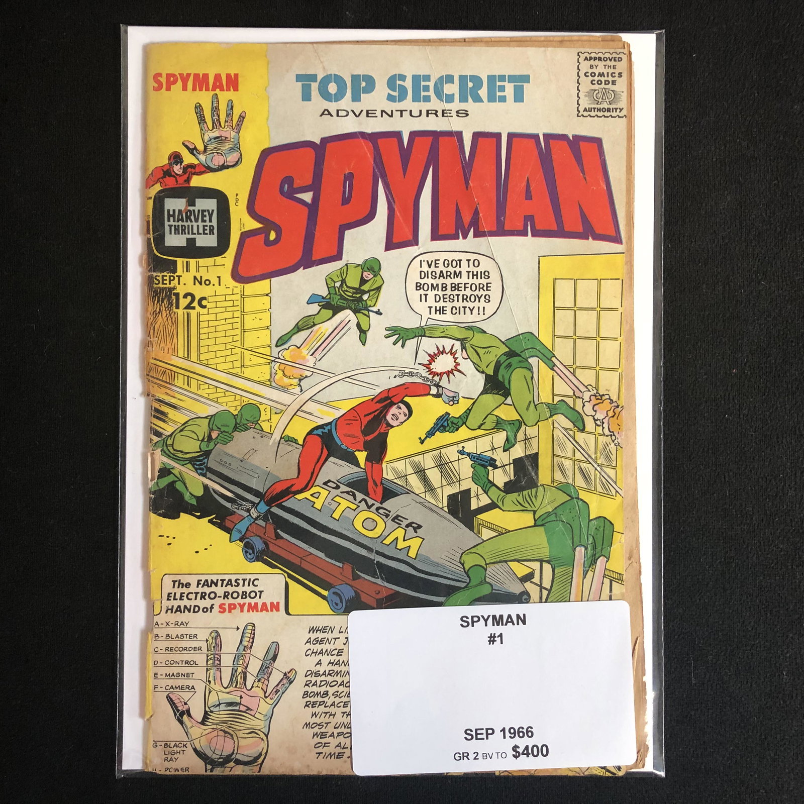 SPYMAN #1 (HARVEY THRILLER) 1966: SPYMAN #1 (HARVEY THRILLER) 1966