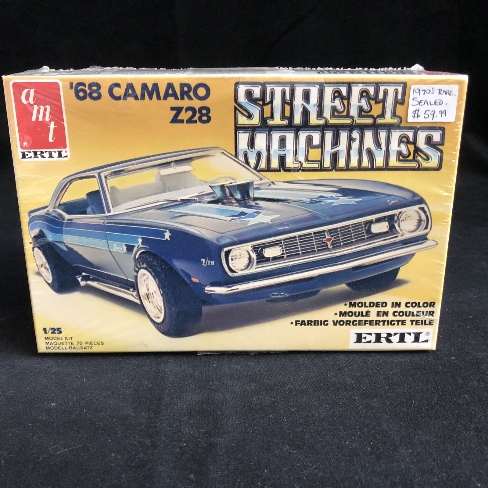 1970s AMT/ ERTL 1:25 SCALE '68 CAMARO Z28 STREET: 1970s AMT/ ERTL 1:25 SCALE '68 CAMARO Z28 STREET MACHINES