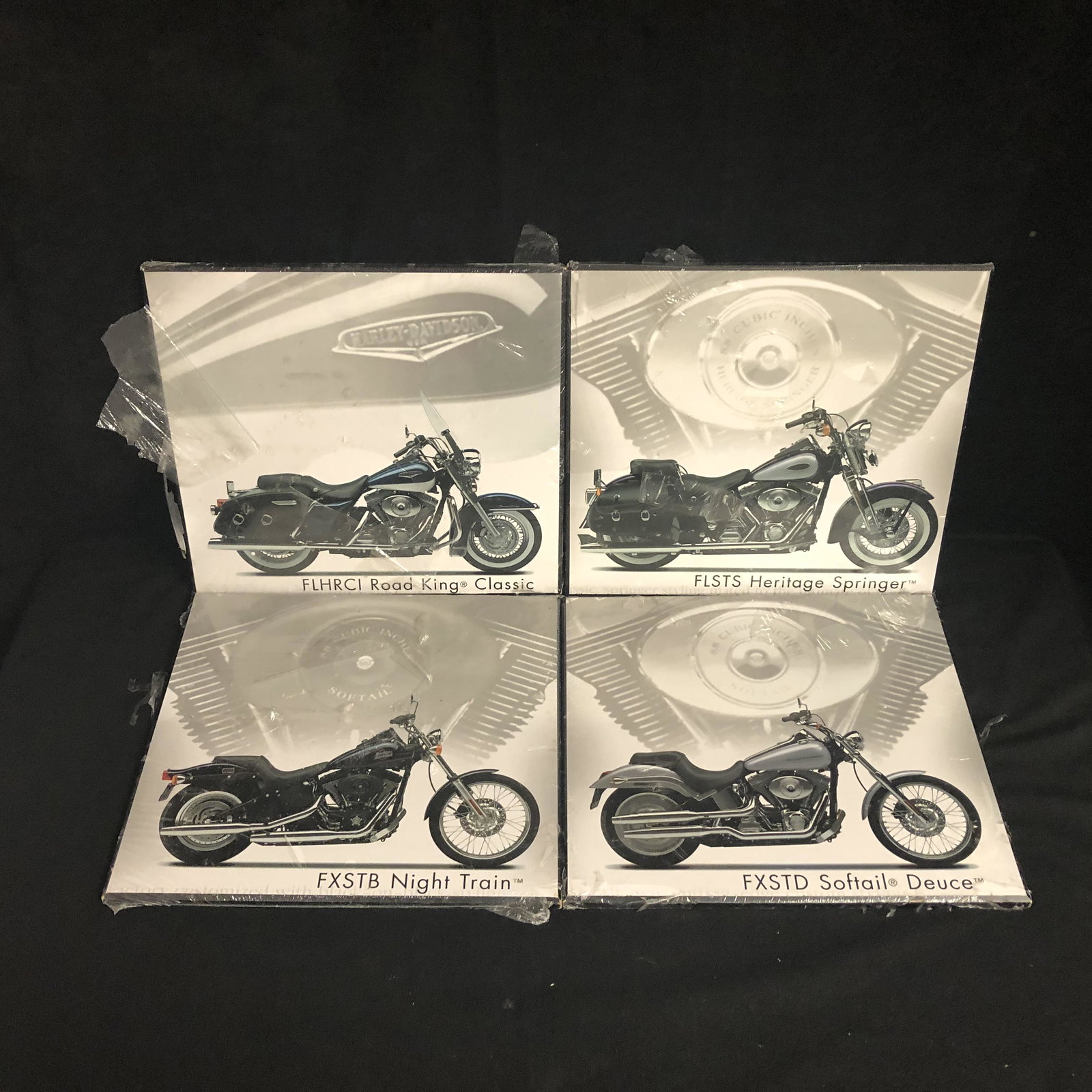 HARLEY DAVIDSON 8X10 WALL PLAQUES LOT: HARLEY DAVIDSON 8X10 WALL PLAQUES LOT