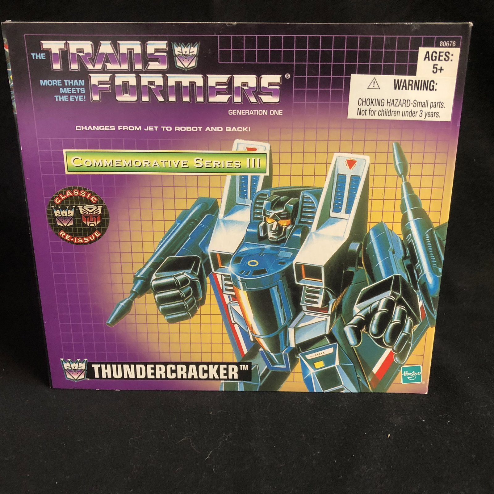 Hasbro Transformers G1 Commemorative Series III: Hasbro Transformers G1 Commemorative Series III Thundercracker