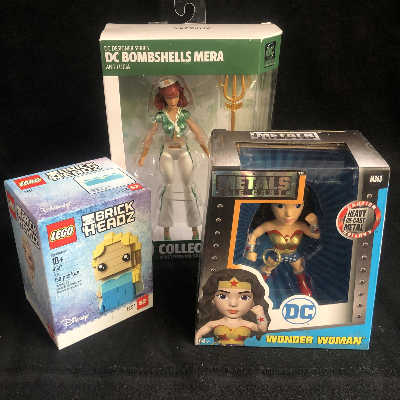 TOY FIGURES LOT (LEGO, WONDER WOMAN, DC BOMBSHELLS: TOY FIGURES LOT (LEGO, WONDER WOMAN, DC BOMBSHELLS MERA)