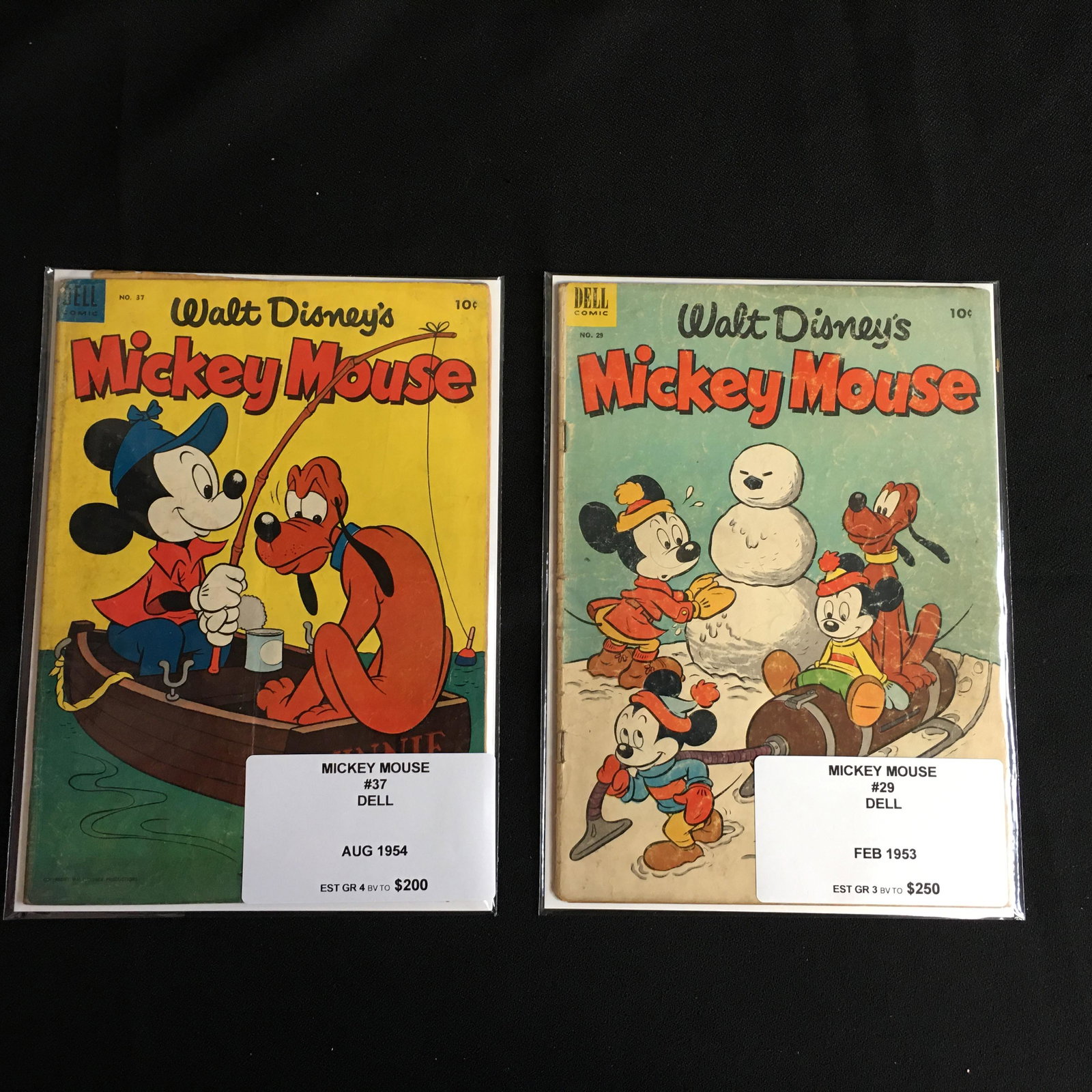 1950s WALT DISNEY'S MICKEY MOUSE COMICS BOOK LOT (DELL (1 of 1)