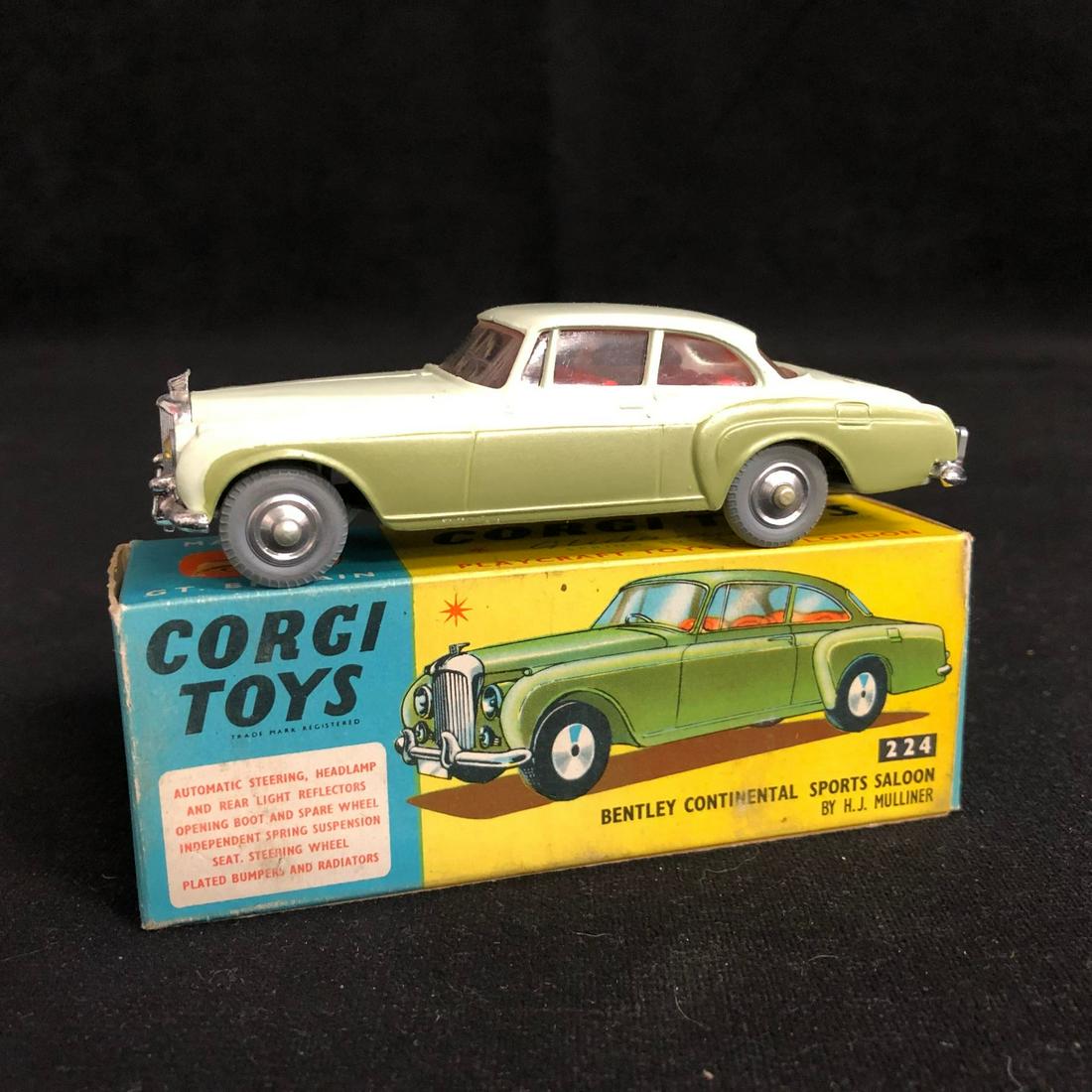 CORGI TOYS #224 BENTLEY CONTINENTAL SPORTS SALOON (1 of 2)