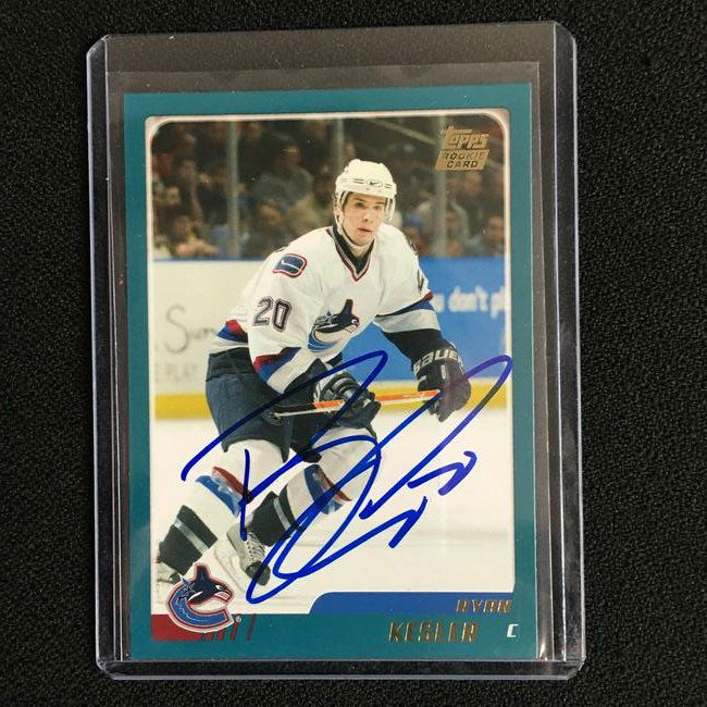 RYAN KESLER SIGNED TOPPS ROOKIE CARD (1 of 1)