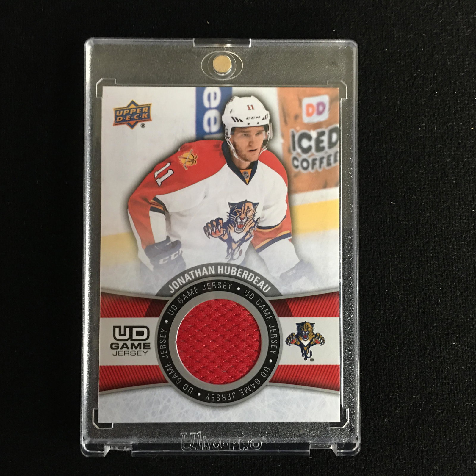 2015-16 UPPER DECK NO. GJ-HU JONATHAN HUBERDEAU JERSEY: 2015-16 UPPER DECK NO. GJ-HU JONATHAN HUBERDEAU JERSEY CARD