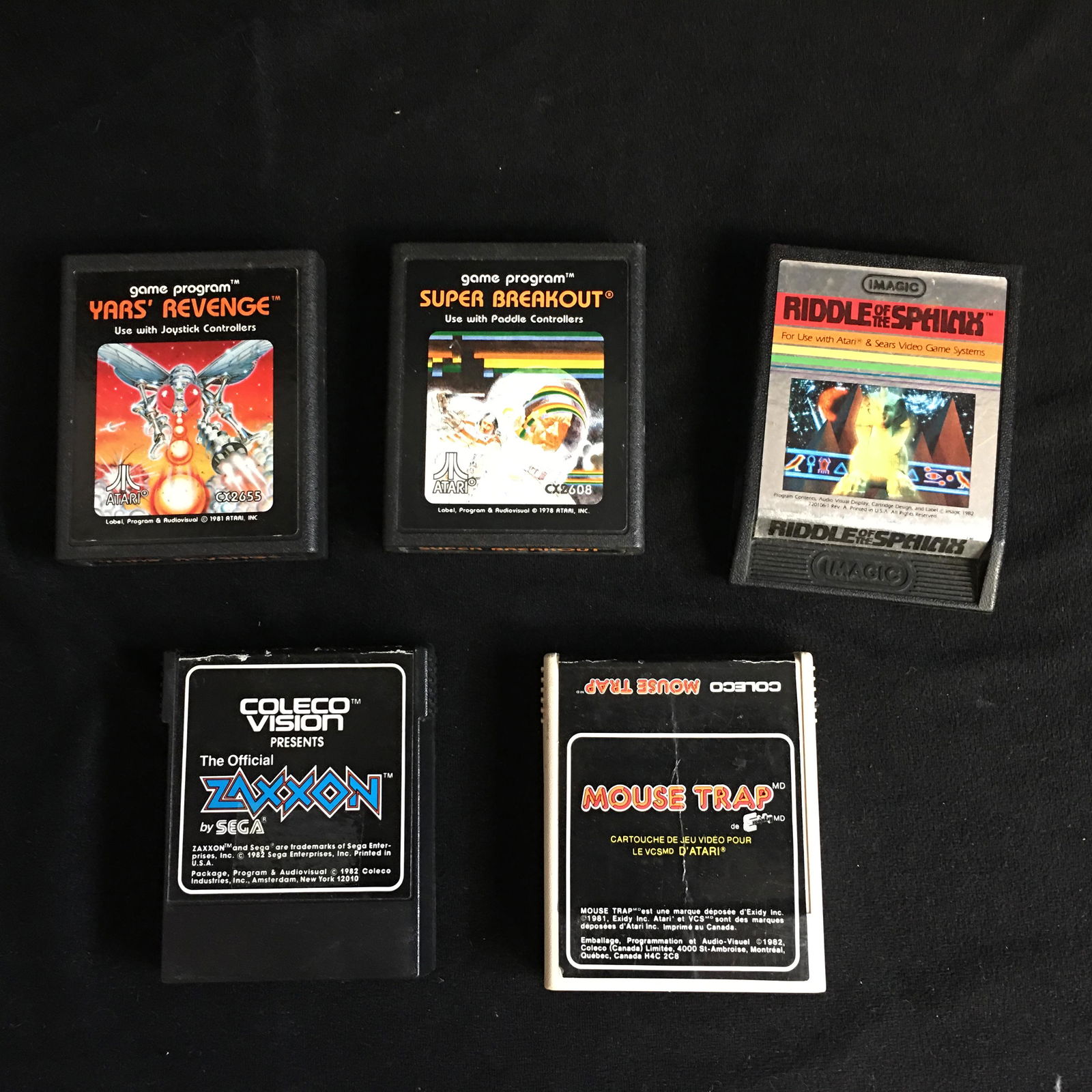 VINTAGE VIDEO GAME LOT (ATARI/ COLECO VISION...) (1 of 1)