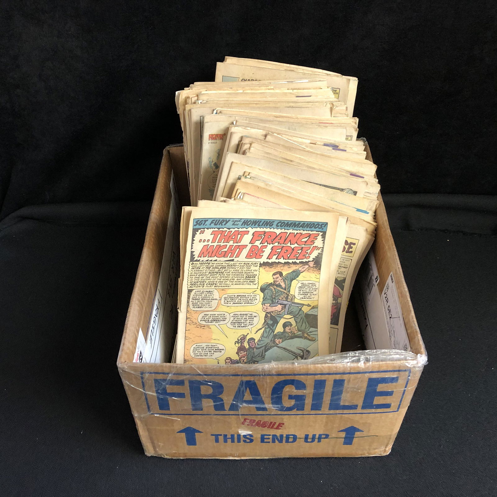 GOLD AND SILVER AGE COMIC BOOK LOT ( NO COVERS) (1 of 1)