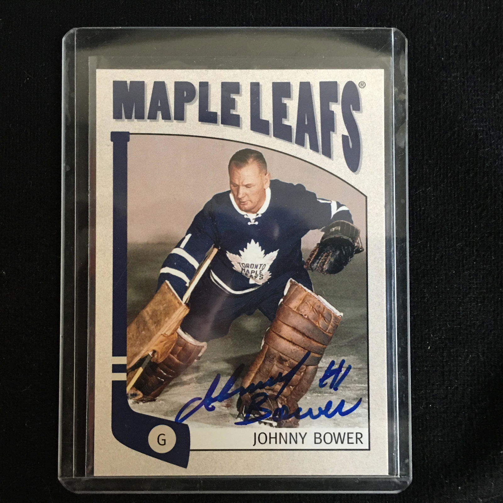 JOHNNY BOWER SIGNED HOCKEY CARD (1 of 1)
