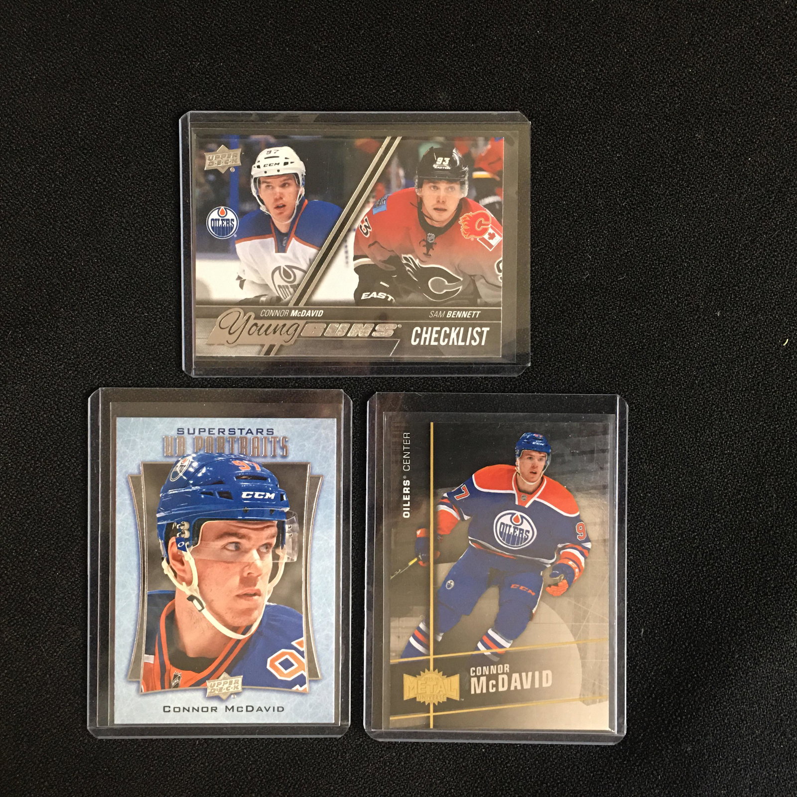 CONNOR McDAVID HOCKEY CARD LOT (YOUNG GUNS: CONNOR McDAVID HOCKEY CARD LOT (YOUNG GUNS CHECKLIST...)