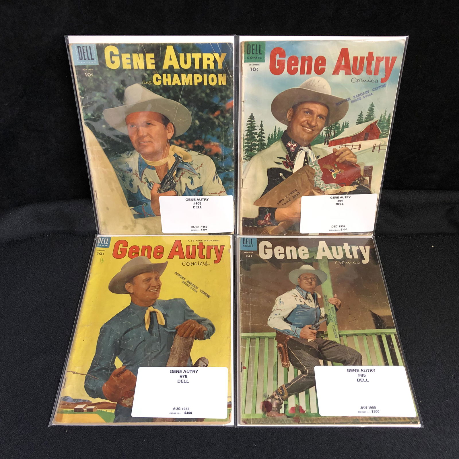 1950s GENE AUTRY COMIC BOOK LOT (DELL COMICS) (1 of 1)