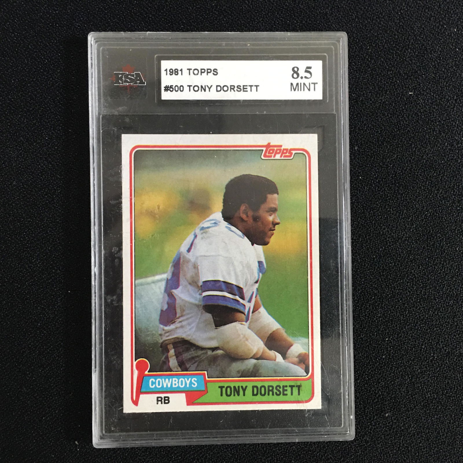 1981 TOPPS N0.500 TONY DORSETT (8.5 MINT) (1 of 2)