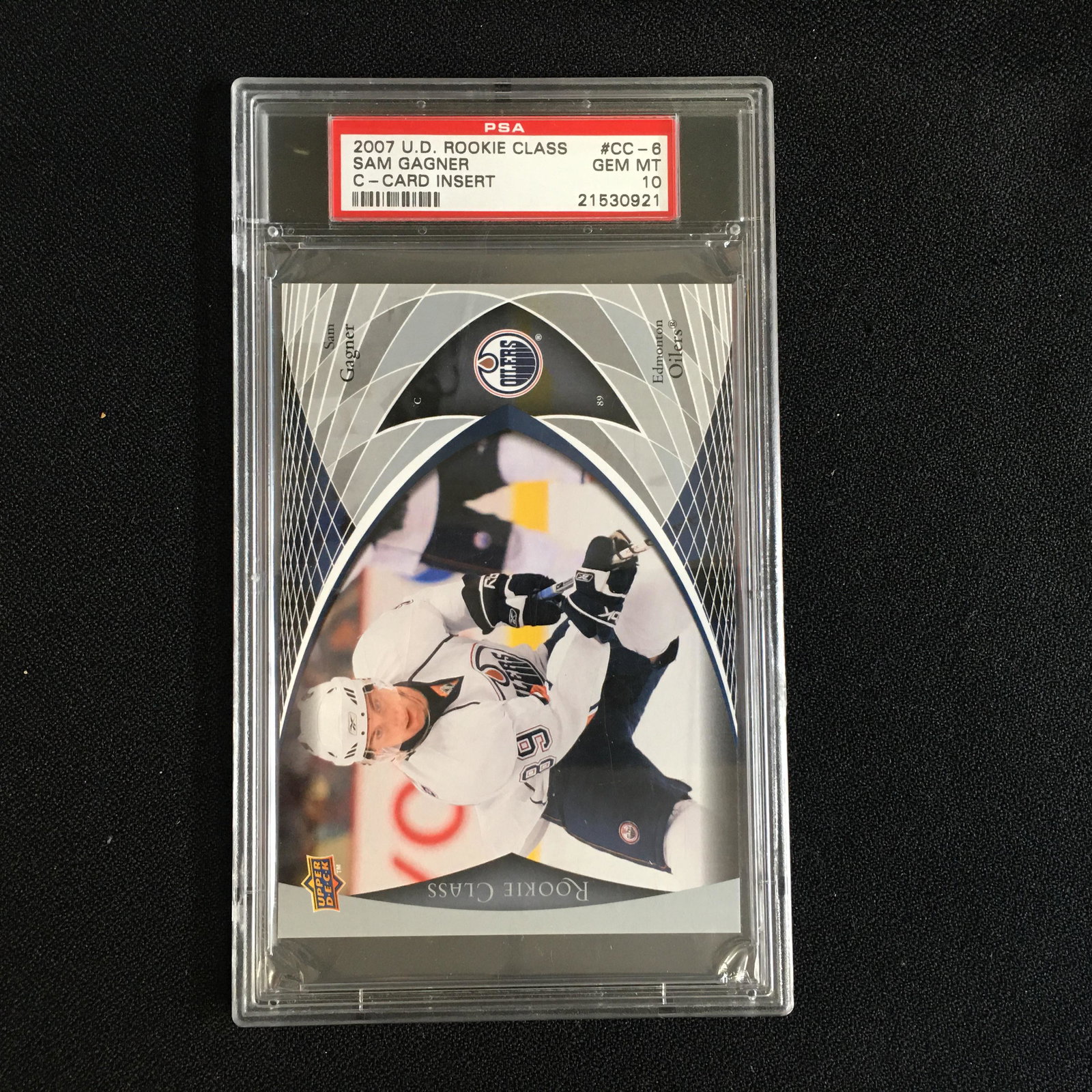 2007 U.D ROOKIE CLASS No.CC-6 SAM GAGNER (GEM MINT 10): 2007 U.D ROOKIE CLASS No.CC-6 SAM GAGNER (GEM MINT 10)