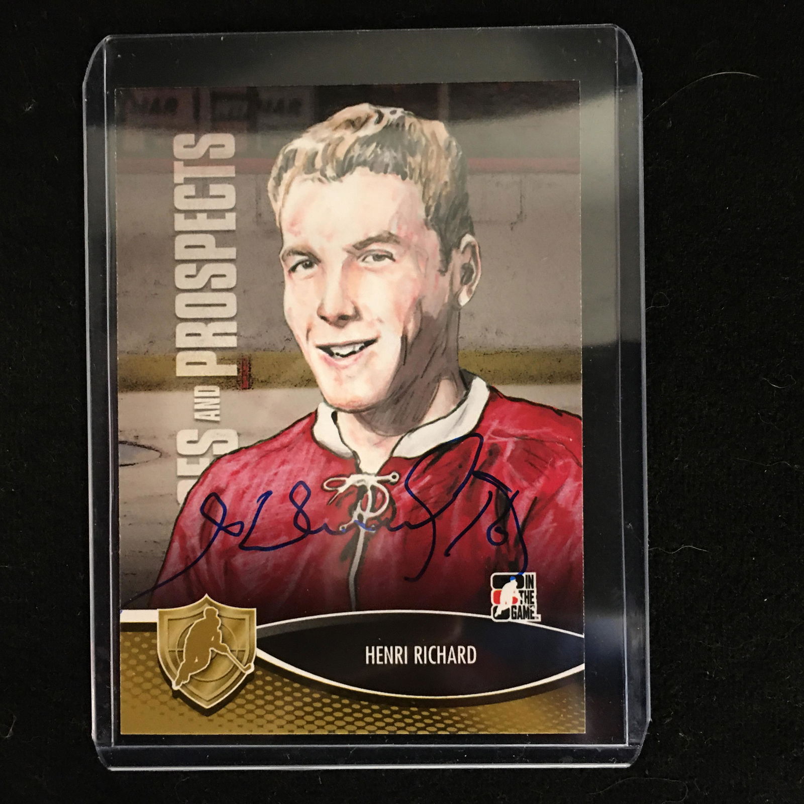 HENRI RICHARD SIGNED ITG HEROES AND PROSPECTS HOCKEY (1 of 1)