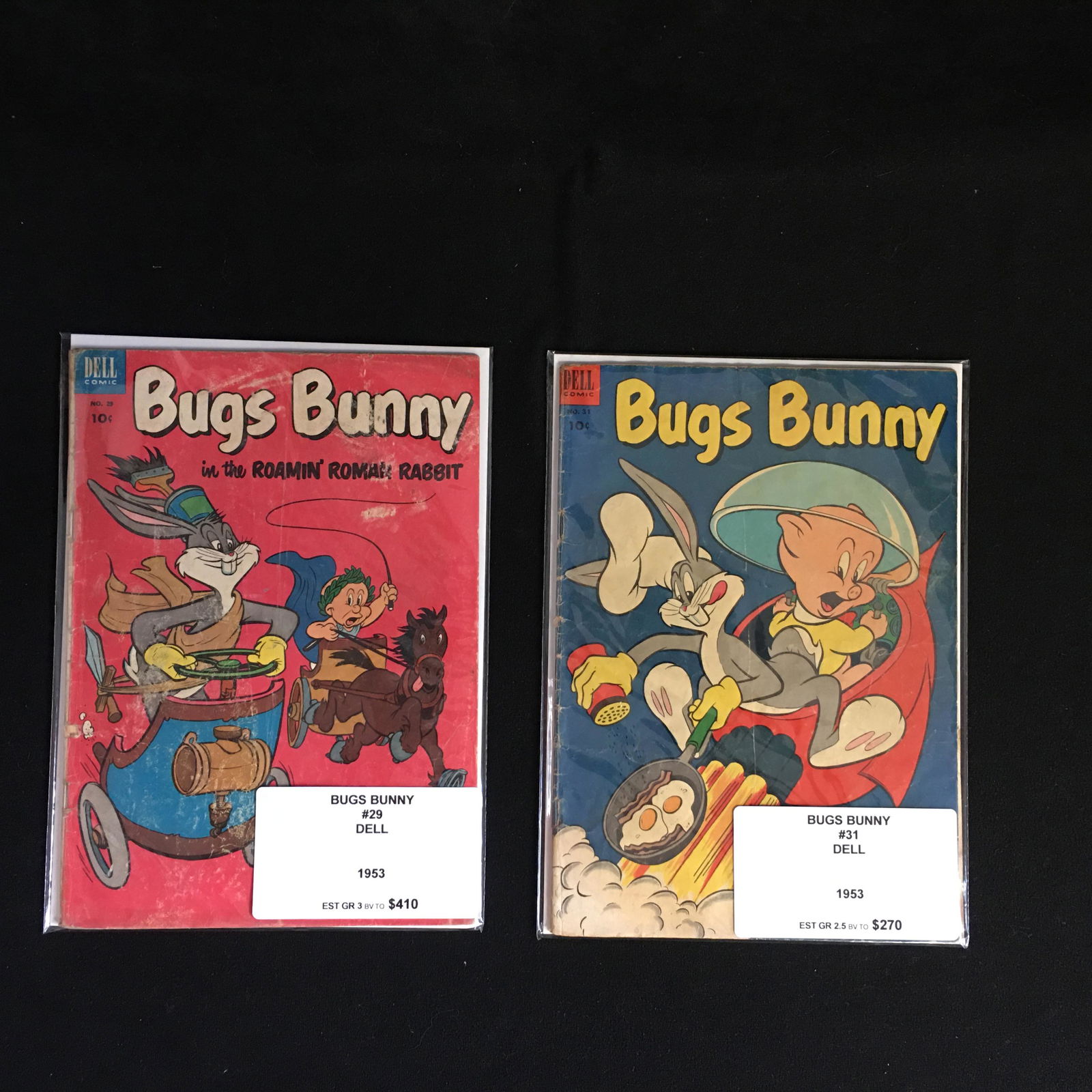 1953 BUGS BUNNY COMIC BOOK LOT (DELL COMICS) #29/ #31 (1 of 1)