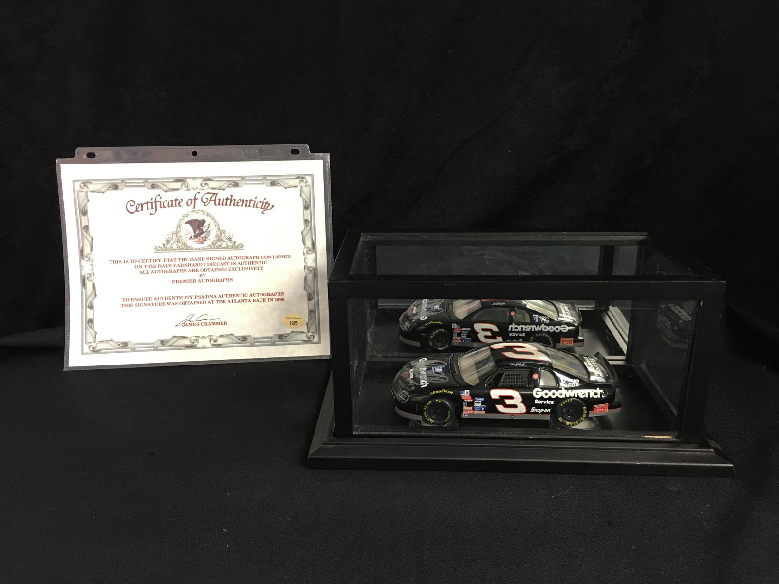 DALE EARNHARDT SIGNED DIE-CAST RACE CAR (PREMIER: DALE EARNHARDT SIGNED DIE-CAST RACE CAR (PREMIER AUTOGRAPHS)