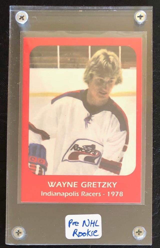 PRE-NHL ROOKIE WAYNE GRETZKY 1978 #1 INDIANAPOLIS RACER (1 of 2)