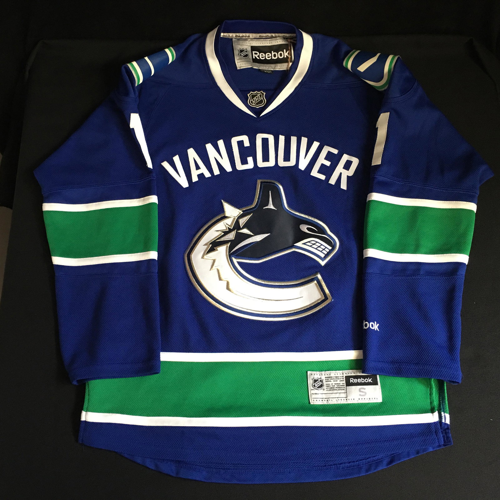 ROBERTO LUONGO VANCOUVER CANUCKS HOCKEY JERSEY (SIZE: ROBERTO LUONGO VANCOUVER CANUCKS HOCKEY JERSEY (SIZE SMALL)