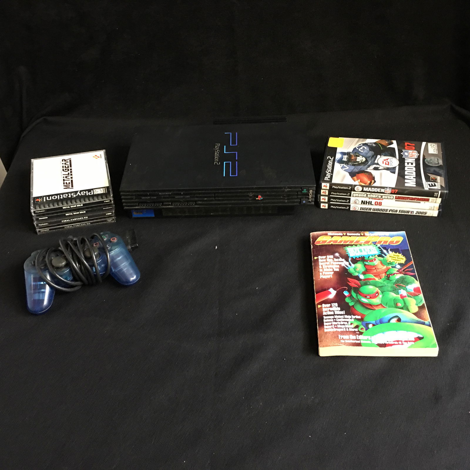 PS2 VIDEO GAME SYSTEM W/ GAMES & CONTROLLER: PS2 VIDEO GAME SYSTEM W/ GAMES & CONTROLLER