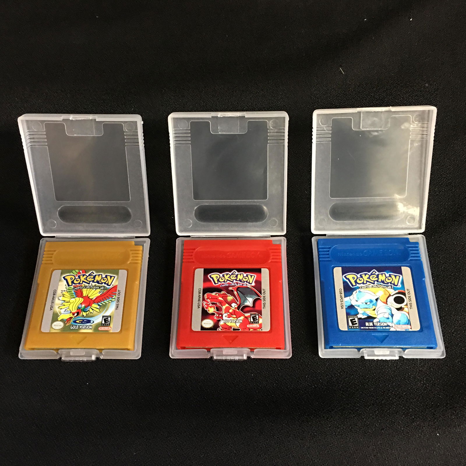 POKEMON NINTENDO GAMEBOY VIDEO GAMES (GOLD, RED & BLUE (1 of 1)
