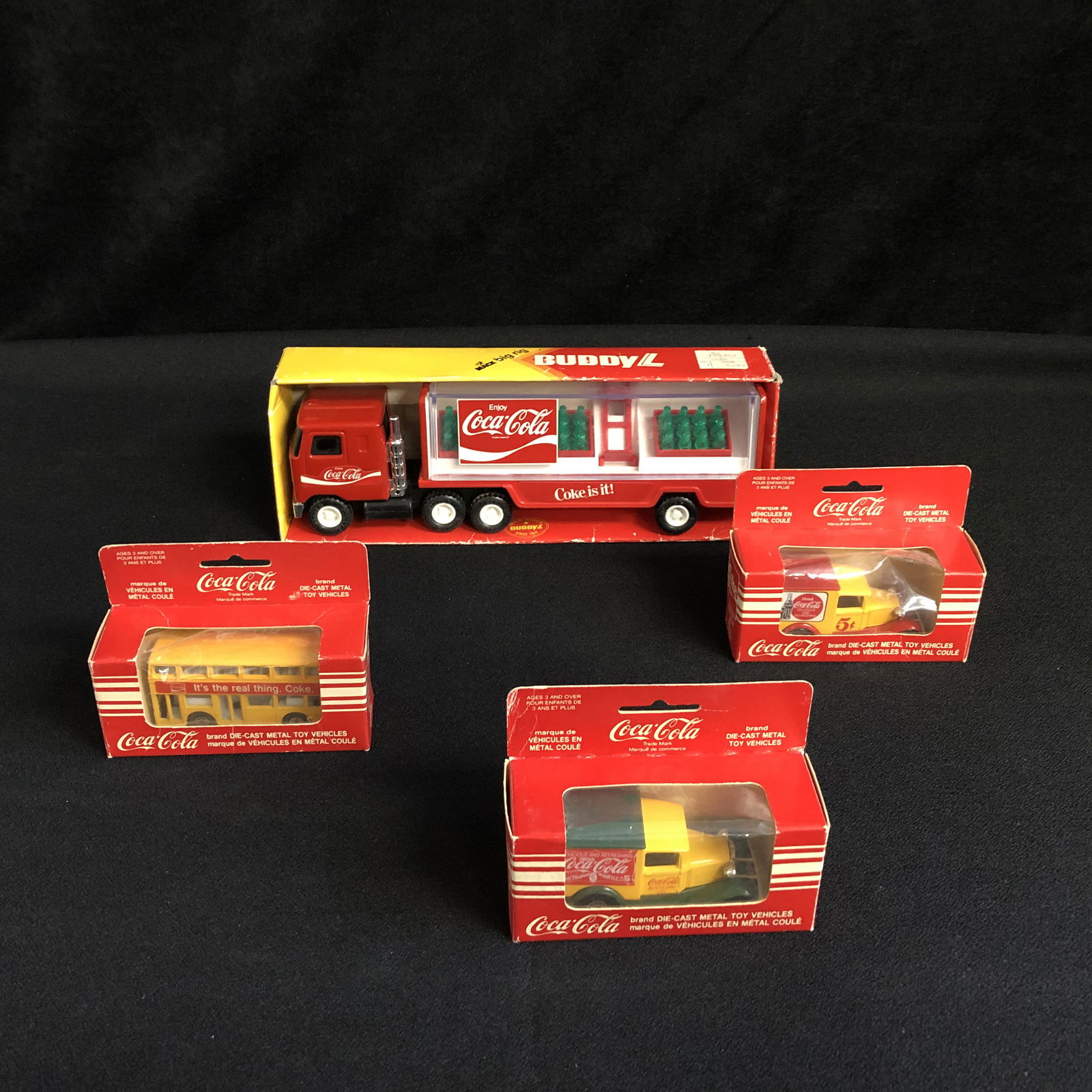 COLLECTIBLE COCA COLA DIE-CAST VEHICLES LOT (1 of 1)